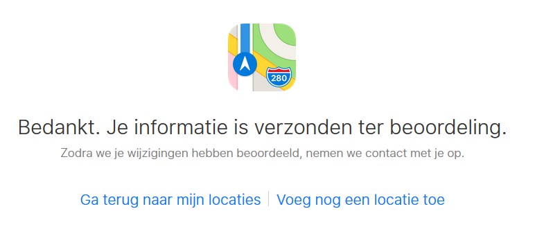 Apple_Maps_Verzonden